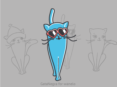 Character cat character fashion