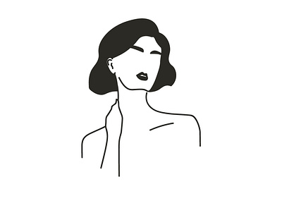 mania adobe illustrator illustration illustration art illustrator line art line artwork lineart minimal minimalism minimalistic portrait vector vector illustration woman woman illustration woman portrait