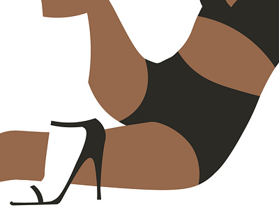 negative socks adobe illustrator black women heels illustration illustration art illustrator minimalistic negative space negativespace socks solid vector vector illustration woman woman illustration