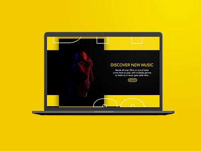 Yellow Cab Tavern - Homepage (Discover Music) branding button dayton design homepage music navigation ohio photography photoshop restaurant tavern typography web website website design