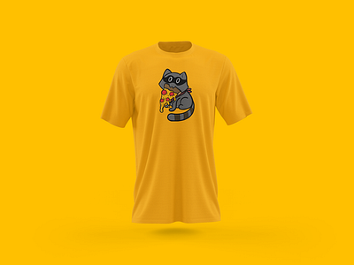 Pizza Bandit Full colour Shirt mockup