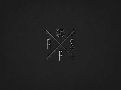 RS Photography aperture cross logo mark minimalistic monogram photo photographer photography rs