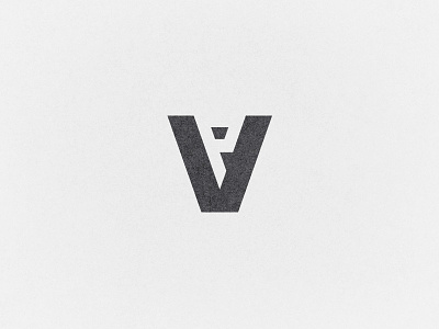 VP logo mark monogram monomark negative negativespace space vp