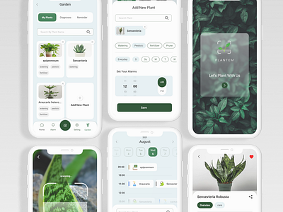 plant care app ui ux