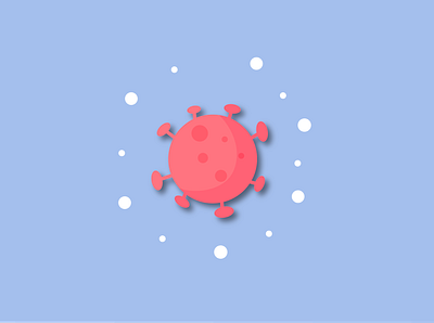 Virus design flat illustration logo vector