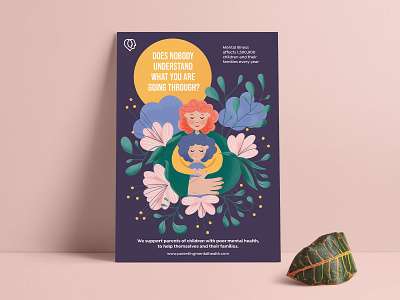 Parenting Mental Health Posters brand design brand identity design branding floral design florals illustration mental health awareness mentalhealth pastel pastel colors poster poster design