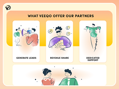 What Veeqo offers our partners app branding design desktop ecommerce graphics illustration mobile partners support ui ux veeqo web website