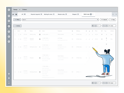 Wireframe Kit Process 🛠 design desktop ecommerce illustration kit orders page product replay timelapse ui ux veeqo video web wireframe wireframing