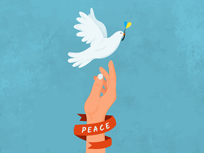 Peace for Ukraine background bird design dove fight freedom graphic design illustration nowar peace save simbol tranquility ukraine vector