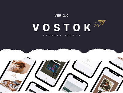 Vostok 2.0 app apple collage design editor figma ios photo stories ui uiux userexperience userinterface ux