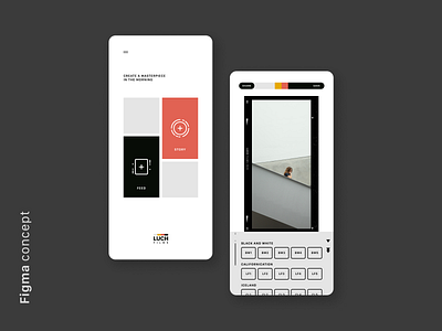 LUCH — Filters & Bokeh Effect (Figma Concept) app appdesign figma ios mobile ui uiux userexperience userinterface ux