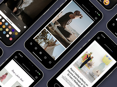 Surf: Web Stories & Templates app branding design instagram ios photo ui uiux userexperience userinterface ux