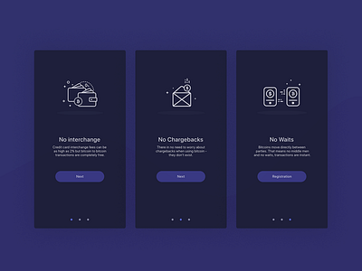 Onboarding Screens for Bitwallet animation app appdesign bitcoin mobile onboarding ui uiux userexperience userinterface ux wallet