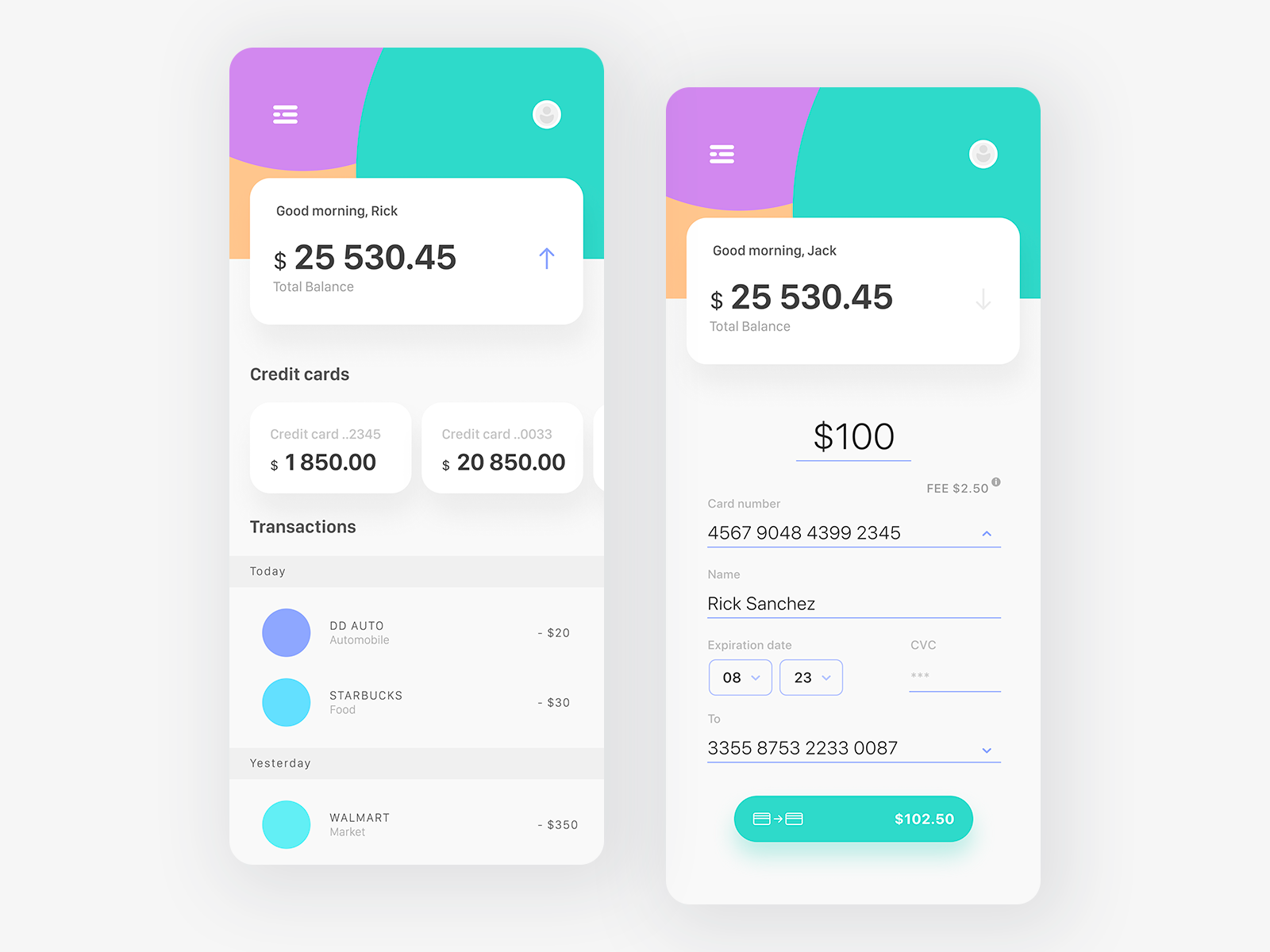 Mobile Banking by Dmitry Mashkin on Dribbble