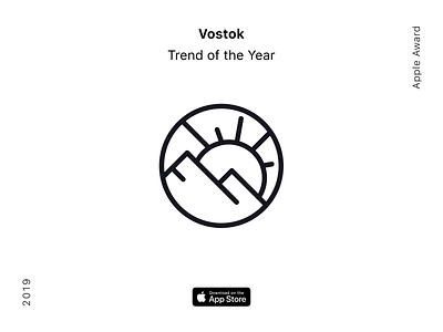 Vostok: Trend of the 2019 on the App Store app apple award best instagram stories ios trend trend 2019 ui uiux userexperience userinterface ux