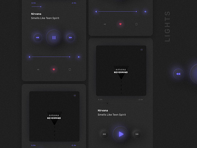 Music App, UI Trend 2020. Neumorphism