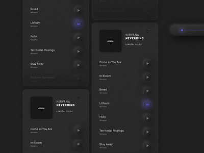 Music App, UI Trend 2020. Neumorphism