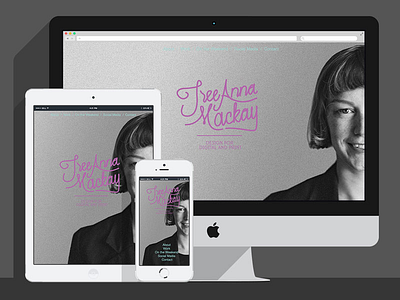 Website Design for Tree Anna Mackay branding responsive web design