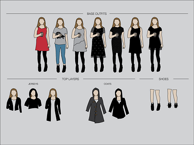 Outfit plan for my upcoming trip fashion illustration organisation outfit vector vector art