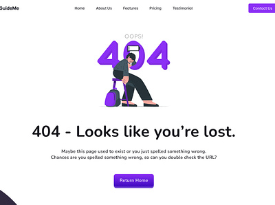 404 Error - UI Design app branding design graphic design icon illustration logo ui ux vector