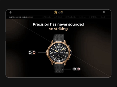 Luxury Watches Landing Page animation branding landing landing page luxury product ui ux watch web web page website