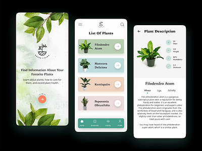 Plant People App app application green mobile mobile app mobile applicaiton plant tree ui ux