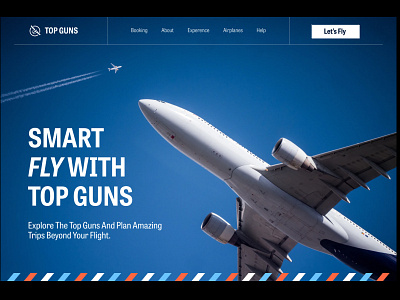 Landing Page for an Airline airline airplane design landing landing page ui ux web web page website
