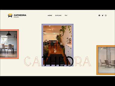 Furniture Design Website app chair design landing landing page seat seating ui ux web web page website