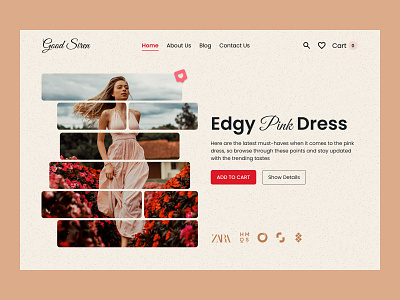 Women's Fashion Website design fashion landing landing page ui ux web web page website