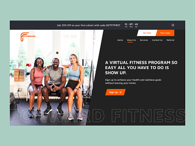 Forward Fitnesss Website design fitness gym landing landing page ui ux web website