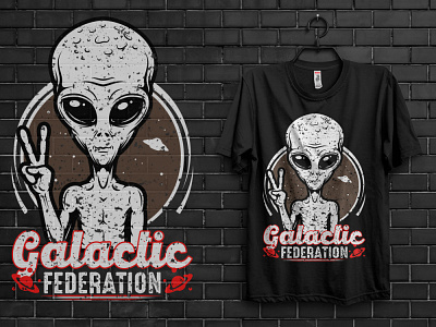 Galactic Federation02 branding design illustration logo t shirts typography vector