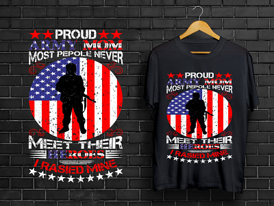 Army t shirt design army army veteran t shirt branding design icon illustration logo t shirts typography vector