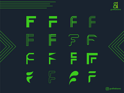 Single Letter F brand identity branding design flat graphicdesgn illustration illustrator logo minimal typography
