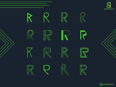 Single Letter R brand identity branding design flat graphicdesgn illustration illustrator lettermark lettermarkexploration logo logodesign logomark logotype minimal typography