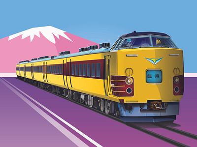 The Art of Wheels: Japanese Train illustration realism vector vector art vector illustration vectorart