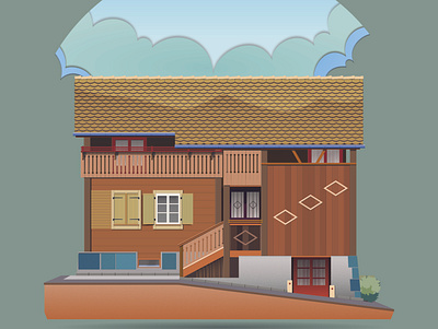 Home Sweet Home: Swiss home house illustration swiss switzerland vector