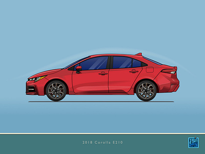 The Art of Wheels: Corolla E210 affinity designer automative car corolla illustration illustration art toyota vector vector art vector illustration vectorart vehicle