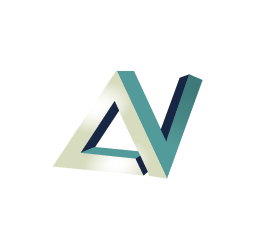 AV identity logo typography