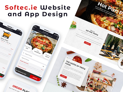 Restaurant Web & App UI Design app design restaurant restaurant app restaurant website ui ux web