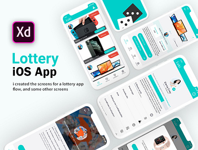 Lottery System App Design app app design app design icon ui web ios guide restaurant