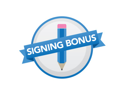 Online Signing Bonus pencil signing bonus