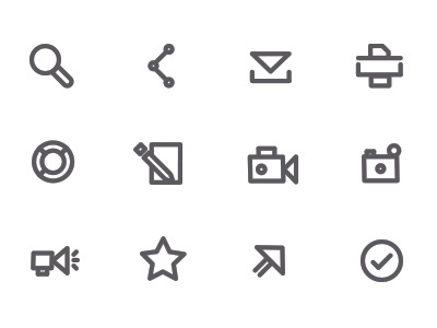 UI Icon Set icon set stroke ui