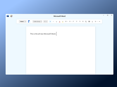 Microsoft word redesign concept app concept concept design design document microsoft microsoft office minimal office redesign ui ux word word document