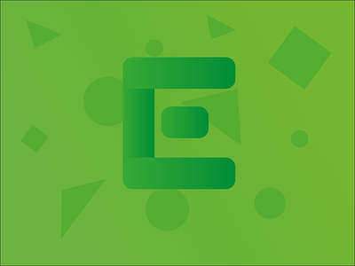 E logo branding design flat icon illustration logo vector