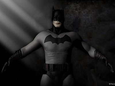 The Dark Knight 3d 3d sculpt illustration zbrush