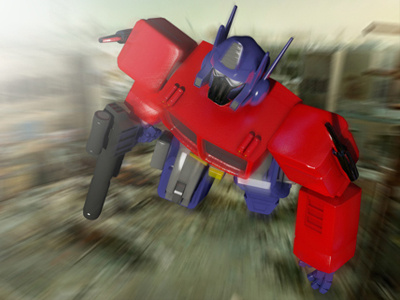 3D Optimus 3d render character photoshop