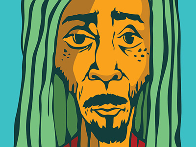 Rastaman digital art illustration photoshop