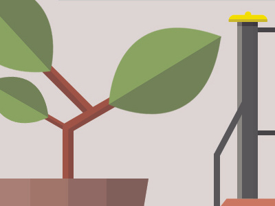 Plant colors design facundo mansilla flat illustration