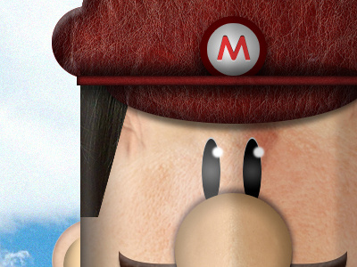 Mario Bros - Detail 2 design facundo mansilla flat illustration photoshop realism realist