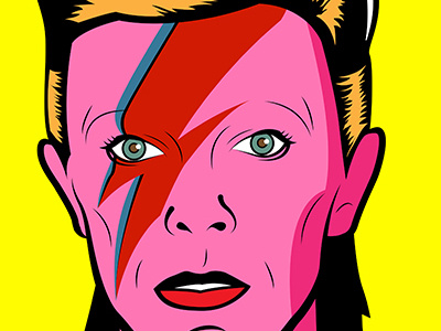 Bowie bowie dibujo draw illustration vector